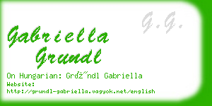 gabriella grundl business card